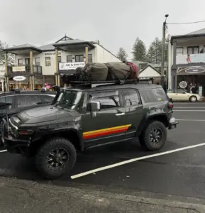 fj cruiser rocker panel mountain decal