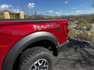 ford f150 raptor claw decal bedside
